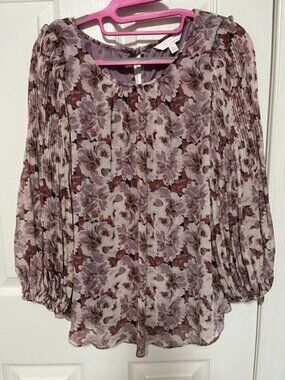 Lauren Conrad Woman's Flowy Pink/Mauve Blouse